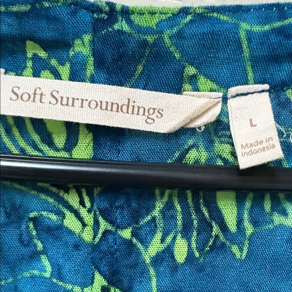 Soft Surroundings Blue and Green Tunic - Picture 2 of 5